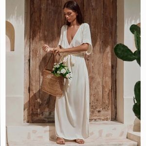 Melody Maxi dress in buttercream